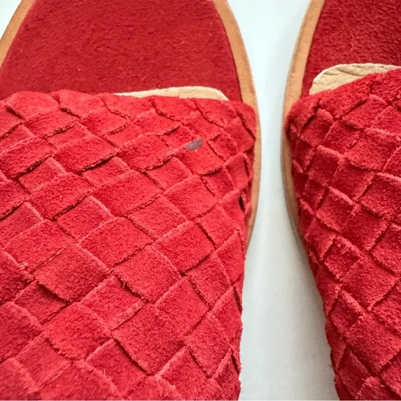 Matisse Red Andi Woven Leather Sandals Size 8 - Picture 3 of 10
